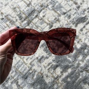Steve Madden Snake Skin Print Sunglasses